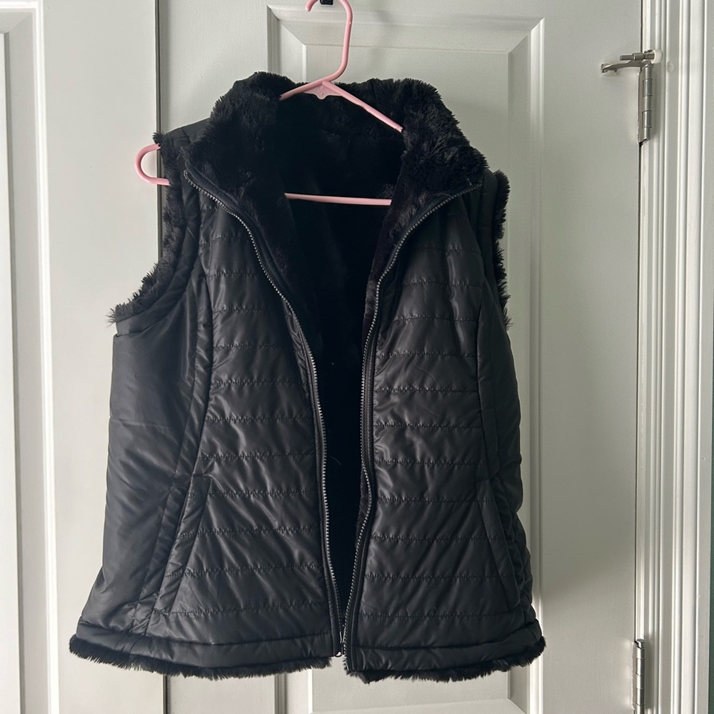 Black reversible vest. Beautiful! NWOT
